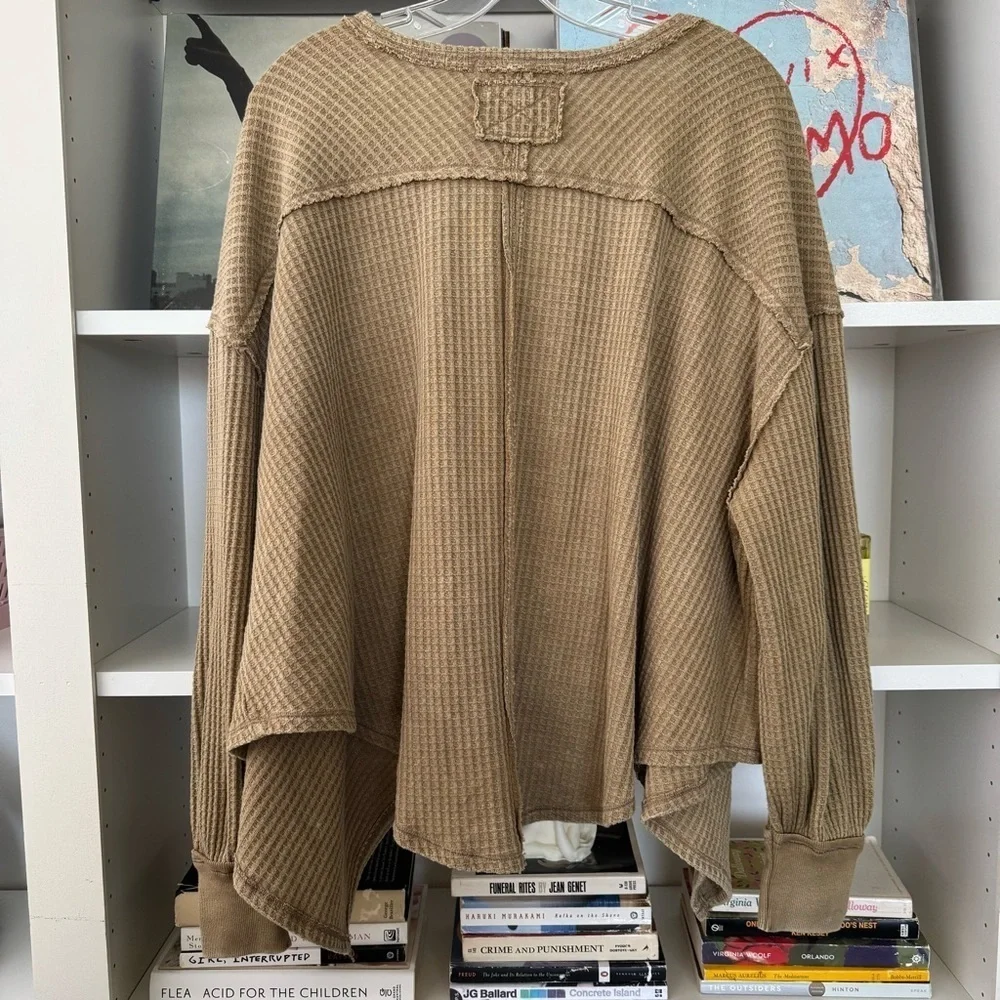 WE THE FREE PEOPLE Coraline Thermal in Olive Tapenade